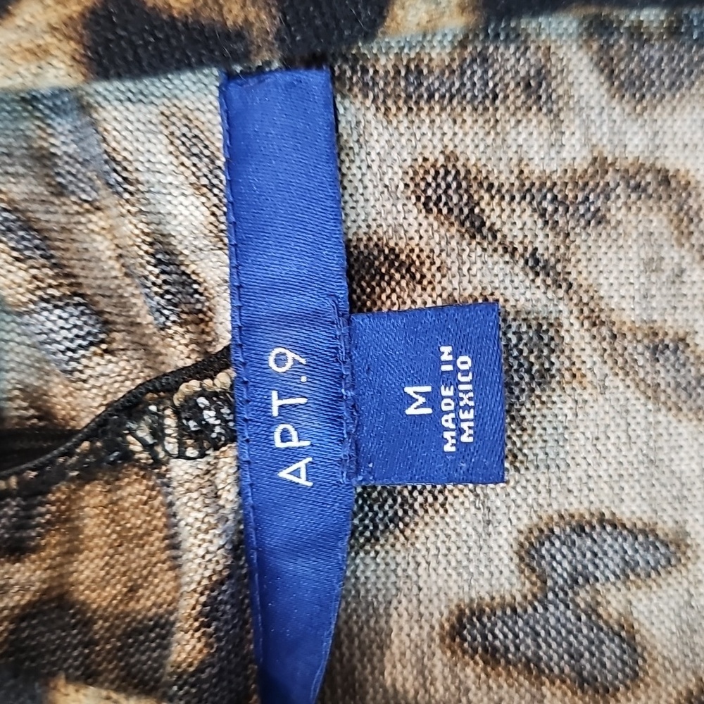 Apt. 9 Leopard Print Open Front Knit Cardigan - W… - image 2